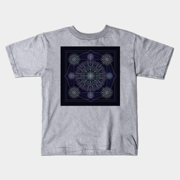 Neon Geometry in Blue